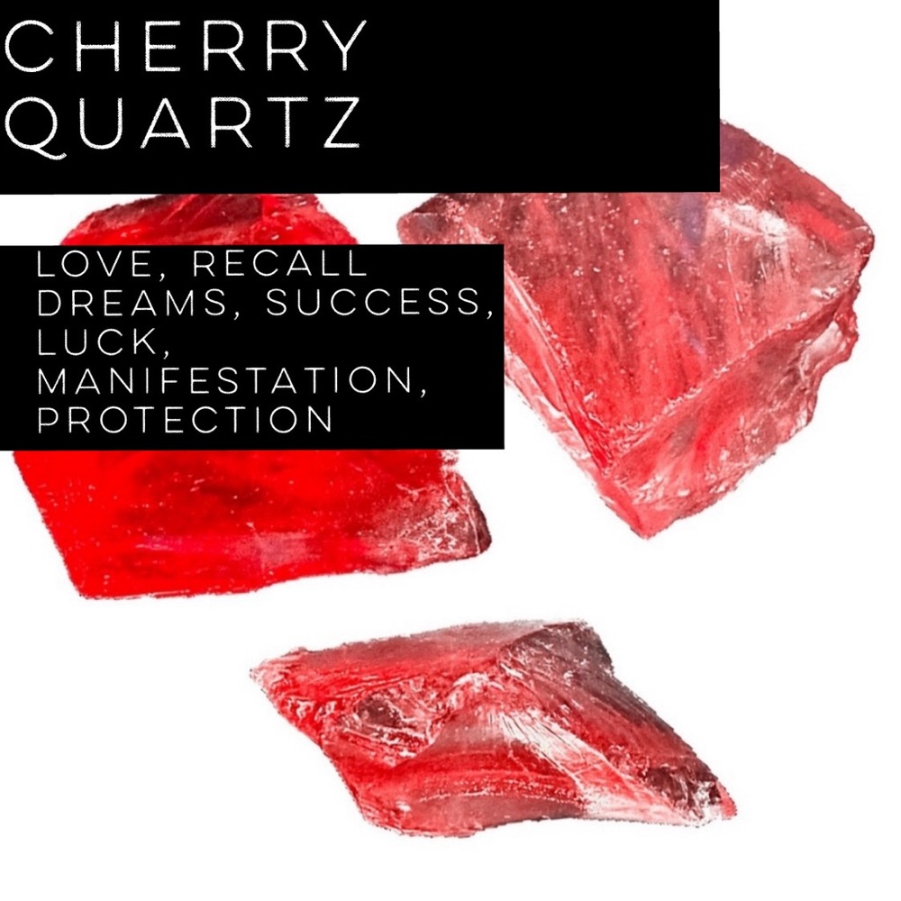 Cherry Quartz Bundle 3oz 348ct Heal 💚 Chakra, Luck, Success, Manifestation